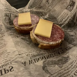 Part of our tasty charcuterie boxes for the spring tasting event.