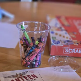 Crayons for the kids