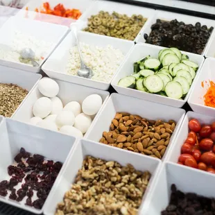 a variety of food items