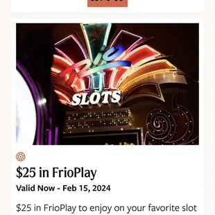 The slot play that brought me into the Rio today