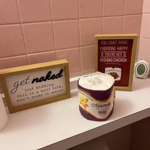 Cuteness in the Ladies room