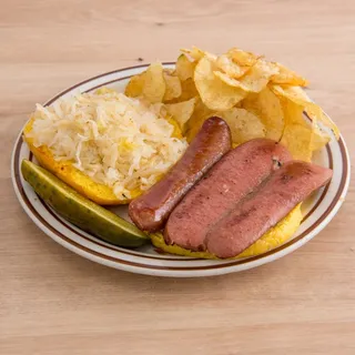 Buck Benny knockwurst Sandwich