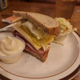 Baked Ham & Swiss Sandwich