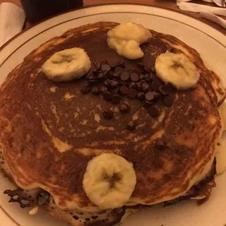 Chocolate Chip with Banana Pancakes