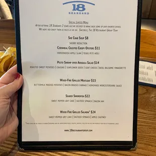 Special Menu