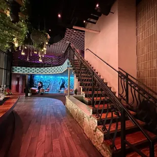 Stairwell to balcony