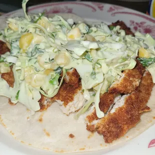 Fried Chicken Tacos