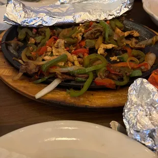 Chicken steak fajitas! So good!