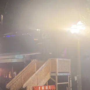 a skateboarder doing a trick on a ramp