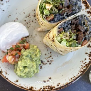 Burrito with skirt steak