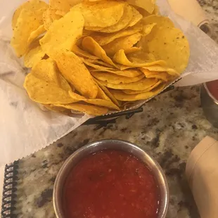 Complimentary Chips and Salsa