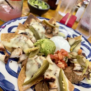 Fajita Chicken Nachos. These were amazing!!!