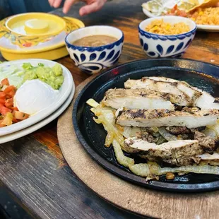 Fajita meal for one