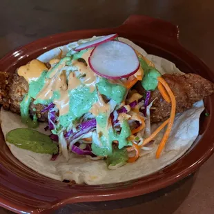 Baja fish taco