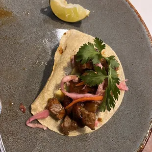 Steak taco