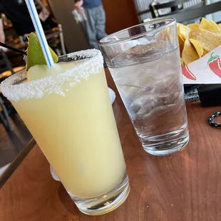 frozen marg, extra salt claro