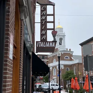 a view of an italian restaurant