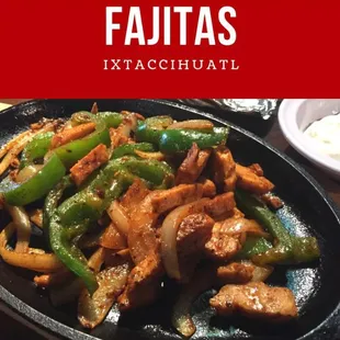 a pan of fajittass