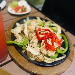 Chicken fajitas