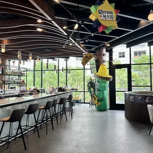 the interior of a restaurant