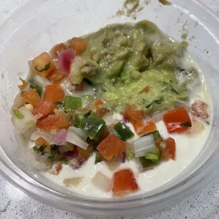 Queso y Guacamole Combinación***