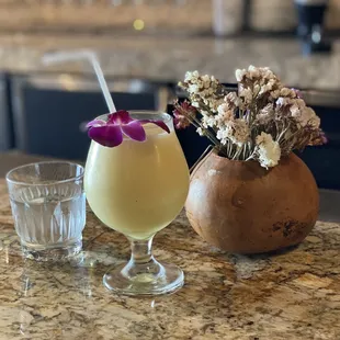 Passion fruit aqua fresca