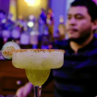 a man sitting at a bar