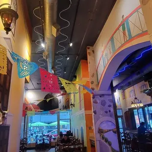 the interior of a restaurant