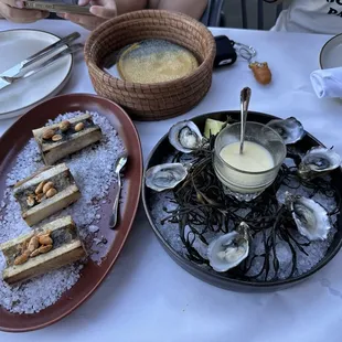 Oyster and bone marrow