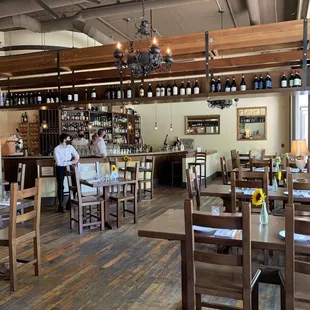 the interior of a restaurant