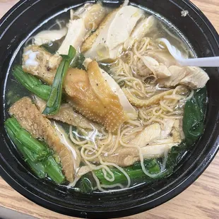 Salted Chicken Noodle Soup