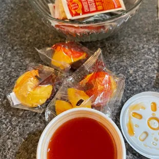 Fortune cookies &amp; condiments