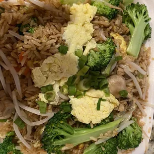 Vegetable mushroom fried rice