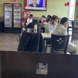 Customer stayed together for lunch in Canton Chinese Food.