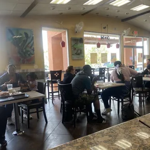Customer stayed together for lunch in Canton Chinese Food.
