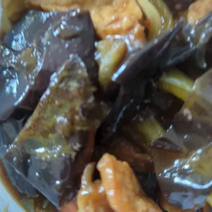 a close up view of a dish