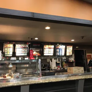 the inside of the restaurant
