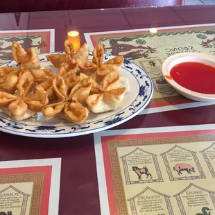 Crab cheese wontons!