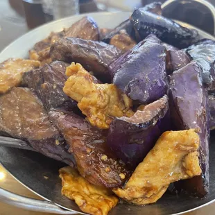Eggplants with Chicken.