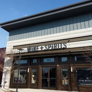 the front of the store