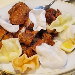 Sunday, April 16th, 2023 - Crispy Fried Chicken with Shrimp Chips