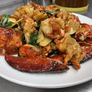 Lobster w/ Ginger &amp; Scallion.