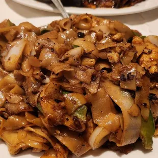 Bitter melon chicken chow fun