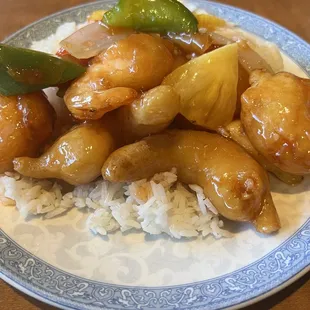 Sweet and sour shrimp