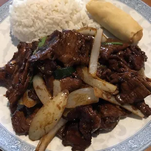 Mongolian beef lunch