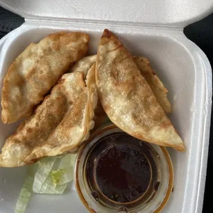 Fried A10. Eight Piece Fried Chicken Dumplings