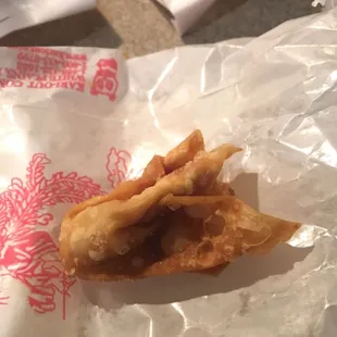 Don't waste your money on mini fried wonton....