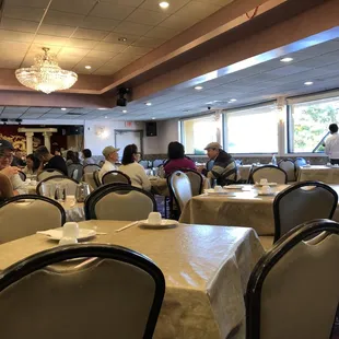 View of the dining area.