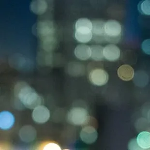 a view of a city at night
