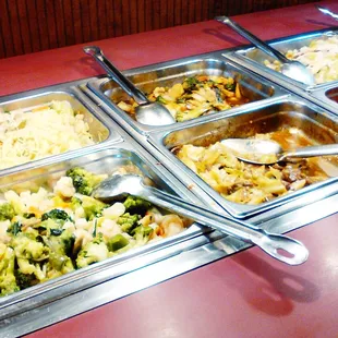 a variety of food items